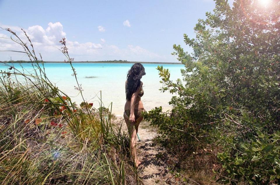 Casa China Bacalar Bagian luar foto