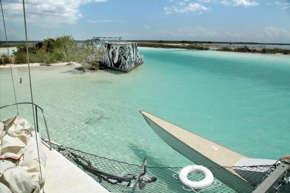 Casa China Bacalar Bagian luar foto