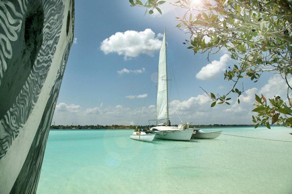 Casa China Bacalar Bagian luar foto