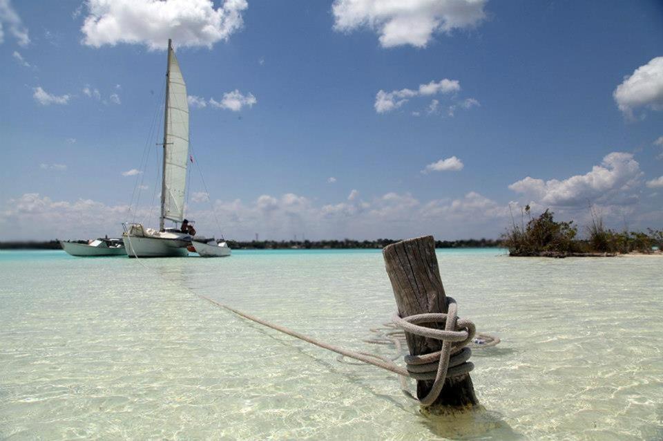 Casa China Bacalar Bagian luar foto