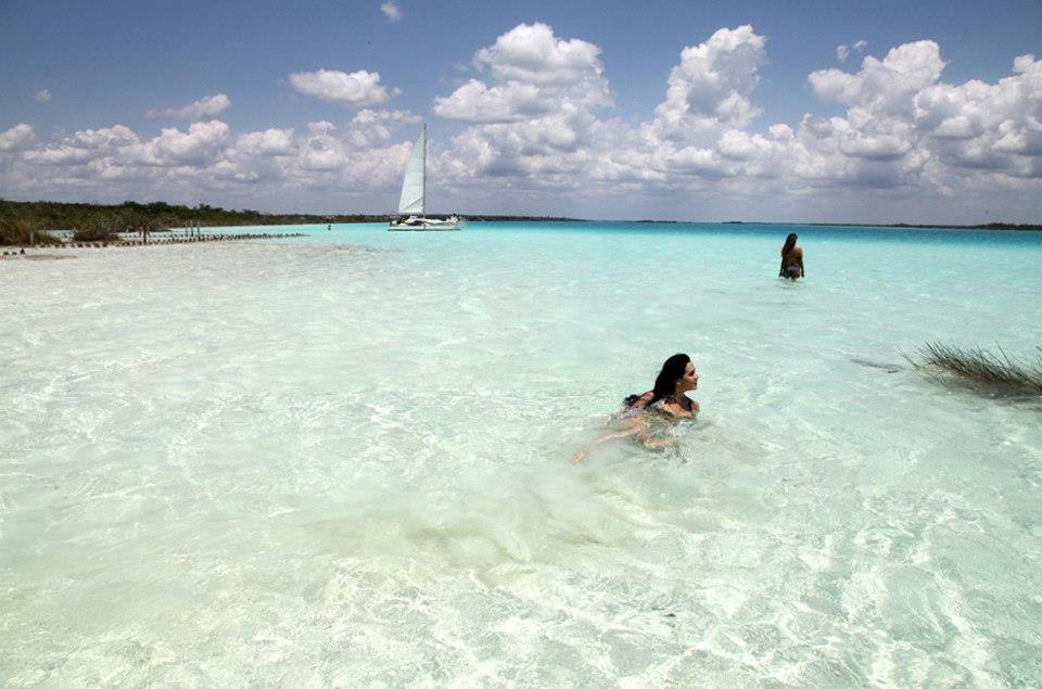 Casa China Bacalar Bagian luar foto