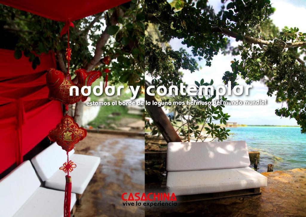 Casa China Bacalar Bagian luar foto